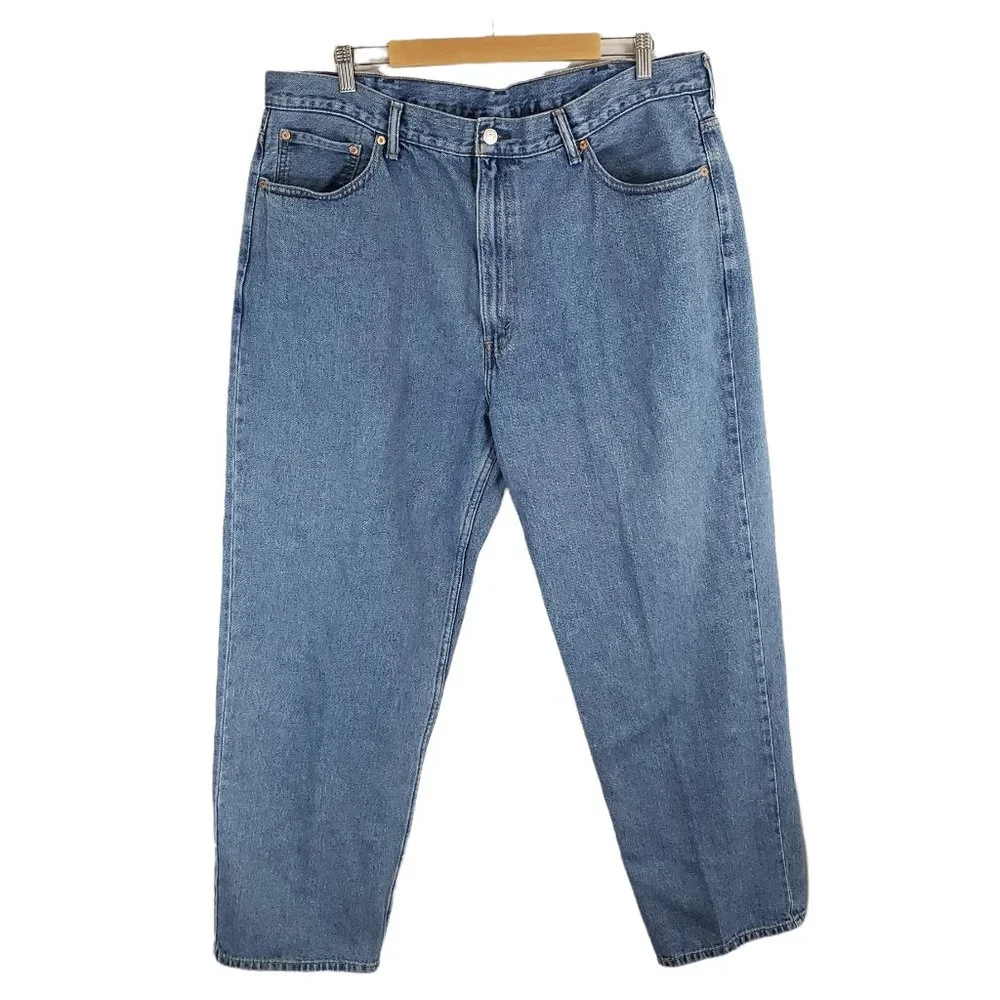 Levi's 550 Light-wash Straight Leg Jeans Size 42W 32L